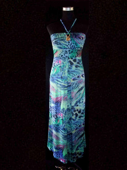 STUNNING HALTER NECK CRISTAL FRONT  DRESS 34/36