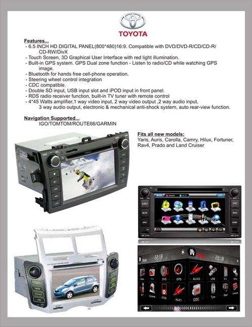 Buy Now:  GPS Car Radio System for Toyota