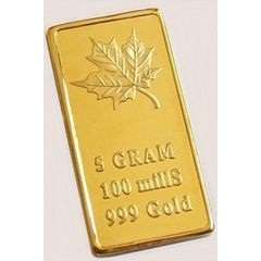 9 x *** 5 GRAMS EACH 100 MILLS 999 GOLD BARS *** @@@ A CRAZY STARTING PRICE OF JUST R1 PER BAR.