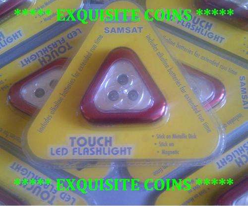 10 X MUST HAVE  ***** ULTRA HANDY SAMSAT TOUCH L.E.D. FLASHLIGHT ***** @@@ A CRAZY R1 START