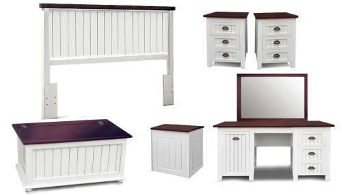 Ashleigh Bedroom Suite = double, queen & king