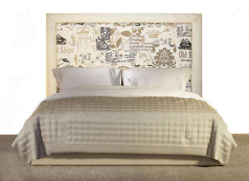 152 UNIQUE SHABBY CHIC UPHOLSTERED HEADBOARD IN POPULAR PRINTED LINEN