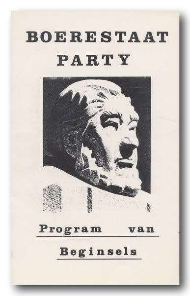 Boerestaat  Party - Program van Beginsels