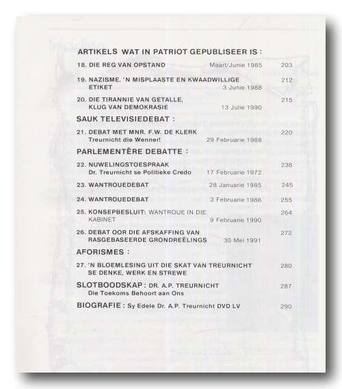 Treurnicht Praat - toesprake, artikels en debatte uitgegee deur die Konserwatiewe Party (1992)