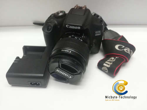 Canon EOS 2000D 24MPX, 18-55mm EF-S II Kit lens
