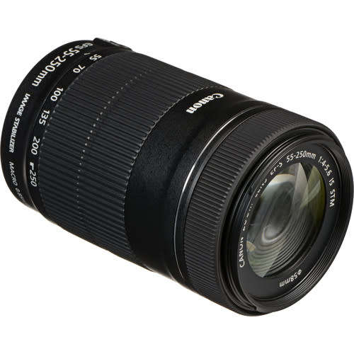 CANON EF-S 55-250MM F4.5-5.6 IS STM LENS