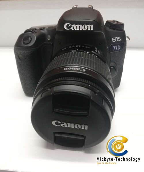 CANON EOS 77D DSLR CAMERA WITH CANON EF-S 18-55MM F/4-5.6 IS STM LENS