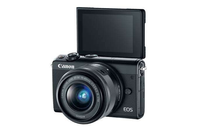 Canon EOS M100 Mirrorless Camera + 15-45mm IS STM (Black)
