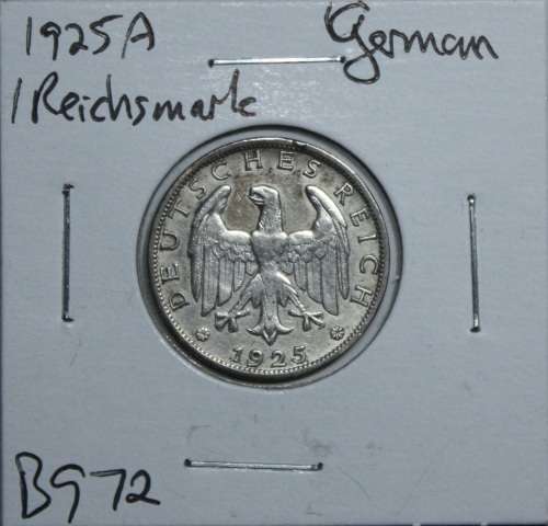 1925A German 1 Reichsmark (50% Silver)