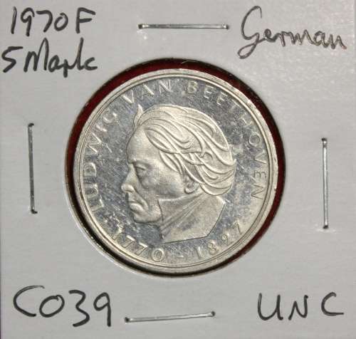1970F German 5 Mark - UNC
