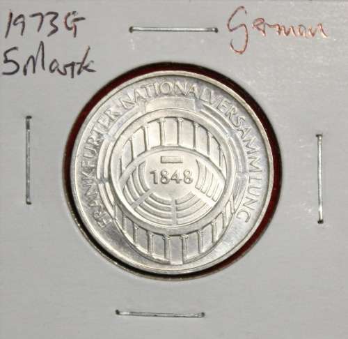 1973G German 5 Mark - ms60