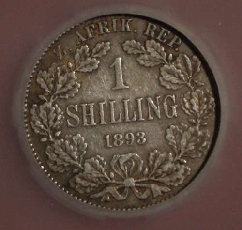 1893 South Africa Shilling (Graded XF40) - Ultra RARE