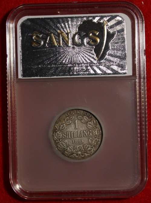 1893 South Africa Shilling (Graded XF40) - Ultra RARE