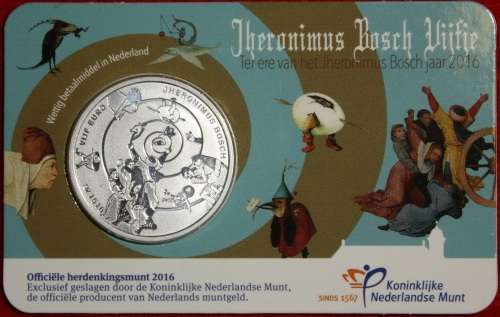 2016 Netherlands 5 Euro Coin (Sealed) - Brilliant Uncirculated