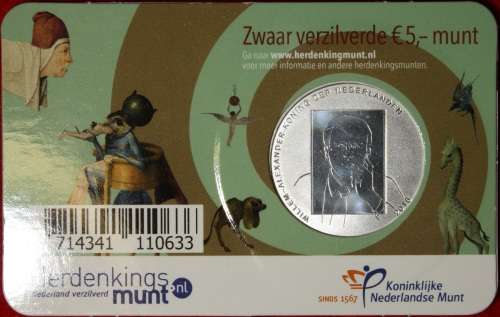 2016 Netherlands 5 Euro Coin (Sealed) - Brilliant Uncirculated