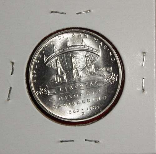 1982 San Marino 500 Lire (83.5% Silver) - Brilliant Uncirculated