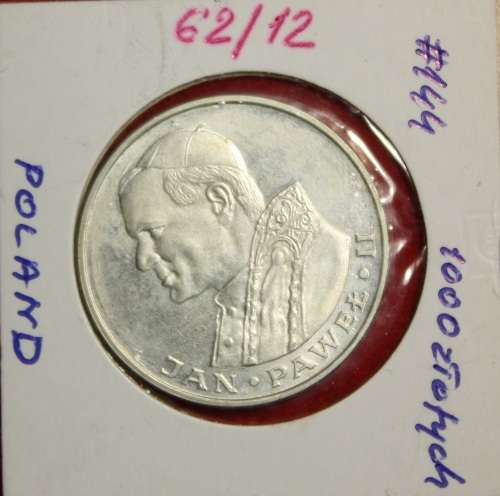 1982 Poland 1000 Zlotych (62.5% Silver) - UNC