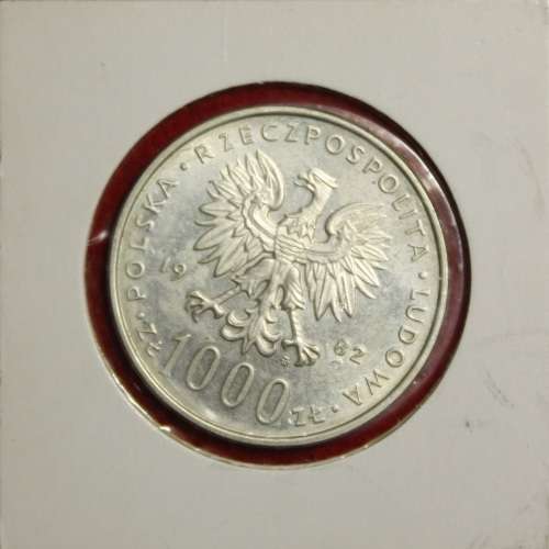 1982 Poland 1000 Zlotych (62.5% Silver) - UNC