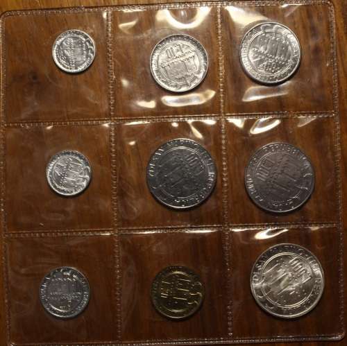 1977 San Marino Coin Set (Silver 83.5%) - Brilliant Uncirculated