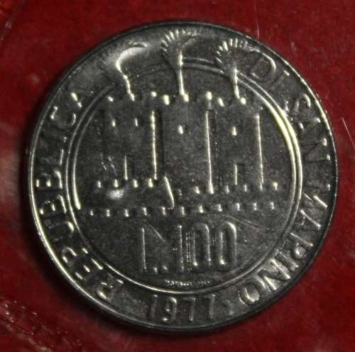 1977 San Marino Coin Set (Silver 83.5%) - Brilliant Uncirculated