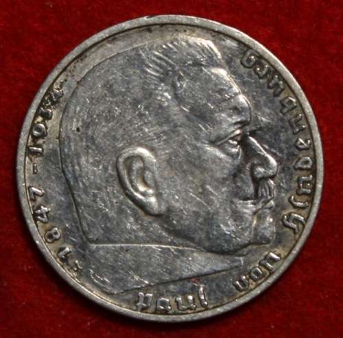 1939A German 2 Reichsmark (Silver 62.5%) - XF+