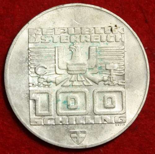 1974(2927) Austria 100 Shilling (Silver 64%)