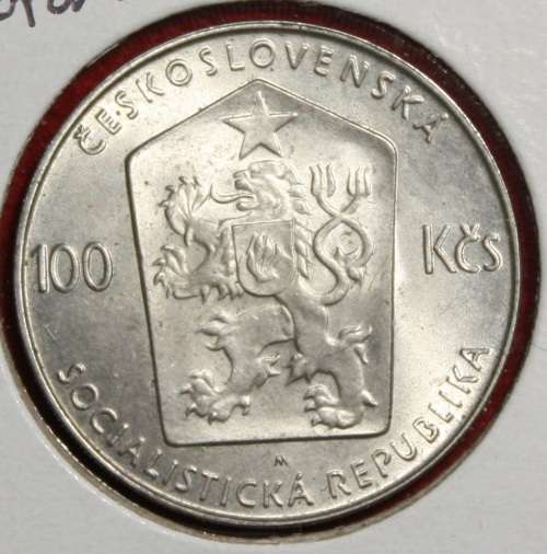 1982(106) Czechoslovakia 100 Korun (Silver 50%) - UNC