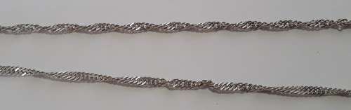 A superb vintage sterling silver and mother-of-pearl spiral necklace.  Stunning!!!