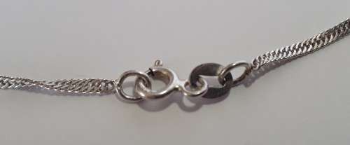 A superb vintage sterling silver and mother-of-pearl spiral necklace.  Stunning!!!