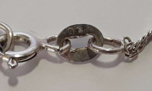 A superb vintage sterling silver and mother-of-pearl spiral necklace.  Stunning!!!