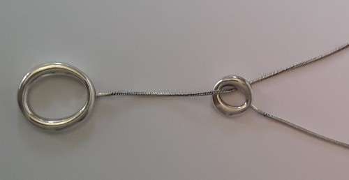 A vintage Tiffany and Co. sterling silver Sevillana lariat necklace by Elsa Peretti.  Wow!
