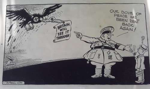 RARE WORLD WAR 2 BRITISH CARTOON BOOK `ADOLF AND HIS CRAZY GANG`.