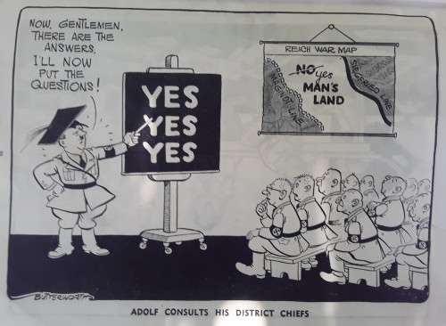 RARE WORLD WAR 2 BRITISH CARTOON BOOK `ADOLF AND HIS CRAZY GANG`.