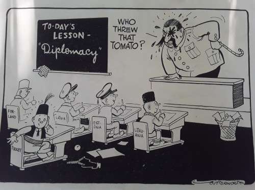 RARE WORLD WAR 2 BRITISH CARTOON BOOK `ADOLF AND HIS CRAZY GANG`.