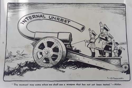 RARE WORLD WAR 2 BRITISH CARTOON BOOK `ADOLF AND HIS CRAZY GANG`.