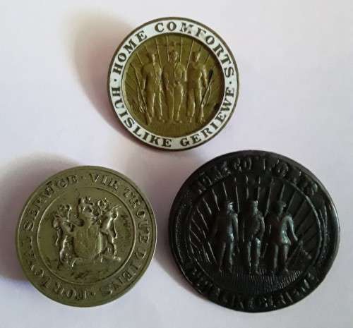 3 x WW2 South Africa badges.  1 bid takes all!