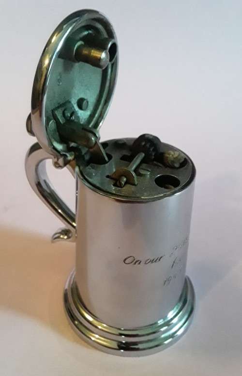Rare vintage Dunhill tankard table lighter. Mid-century.