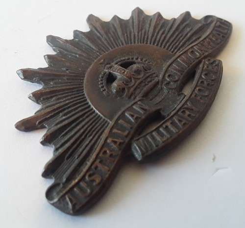 WW2 Australian Commonwealth Military Forces badge - Rare! No pins.