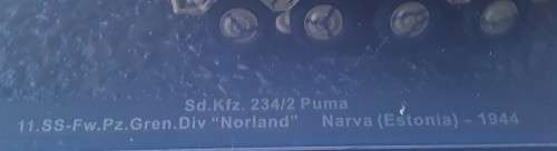 Boxed WW2 `Sd.Kfz.234/2 Puma 11.SS-Fw.Pz.Gren.Div `Norland` Narva (Estonia) - 1944` by Diagostini.
