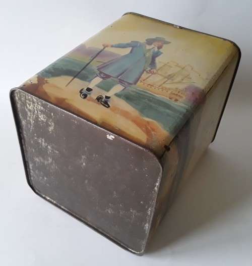 Vintage 1952 Jan Van Riebeeck Souvenir Tercentenary Coffee Tin. H : 20,5cm.