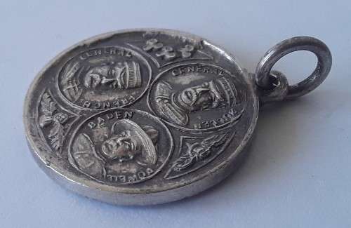 Boer War 1900 Buller, French, Baden-Powell Silver Medallion (miniature).