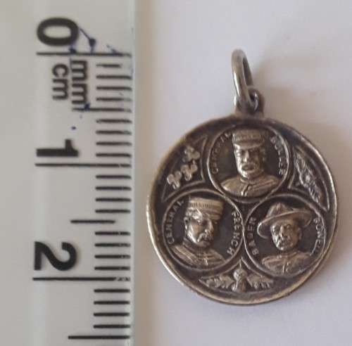 Boer War 1900 Buller, French, Baden-Powell Silver Medallion (miniature).