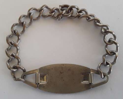 `Reserved for Boutabop`. WW2 ID Bracelet.