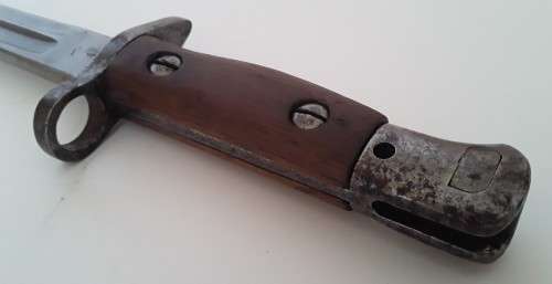 WW1 Pattern 1907 Sword Bayonet By Sanderson With Scabbard.  Dated 1918.