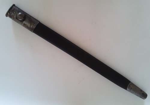 WW1 Pattern 1907 Sword Bayonet By Sanderson With Scabbard.  Dated 1918.