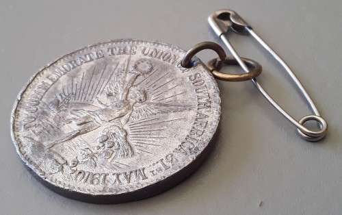 1910 `Formation of the Union of South Africa` Commemorative Medallion.