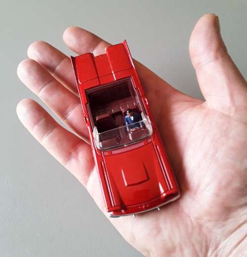 Boxed Dinky Toys (DeAgostini) Die Cast Cabriolet Ford `Thunderbird`. No. 555. 118 mm.