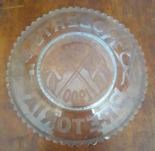 `Reserved For Hanbru`. Boer War Large Glass Plate Commemorating `Roberts Entering Pretoria`.