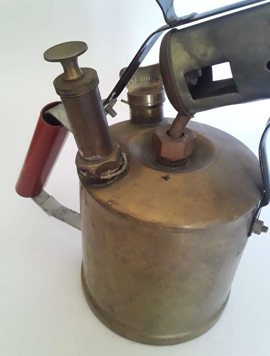 Vintage Brass `Pamus` 2 Pint Blow Torch.
