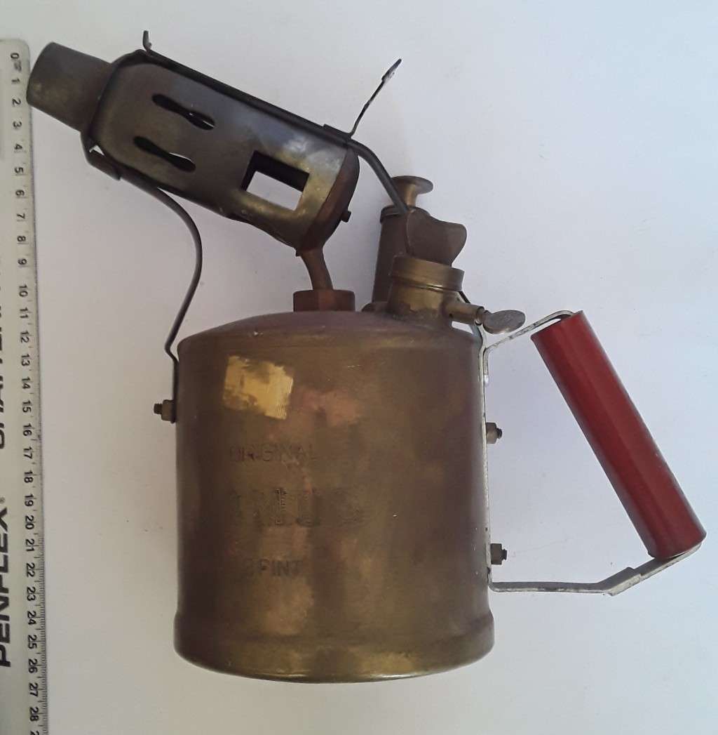 Vintage Brass `Pamus` 2 Pint Blow Torch.